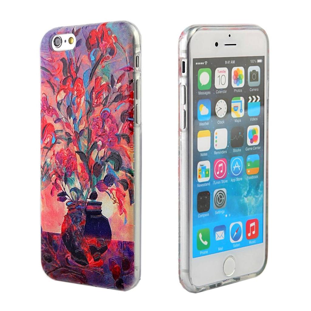 For Apple Iphone 6 6s Canvas Textured Print Tpu for apple iphone 6 6s canvas textured print tpu