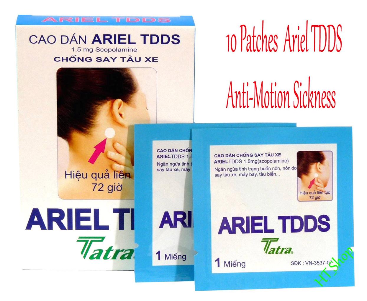 5 Boxes, 10 Patches, MOTION SICKNESS , ARIEL TDDS 5 Boxes, 10 Patches, MOTION SICKNESS , ARIEL TDDS