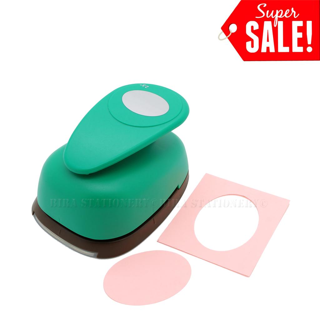 2.5"inch Oval Paper Large Craft Lever Punch Scrapbooking Cards Arts NEW