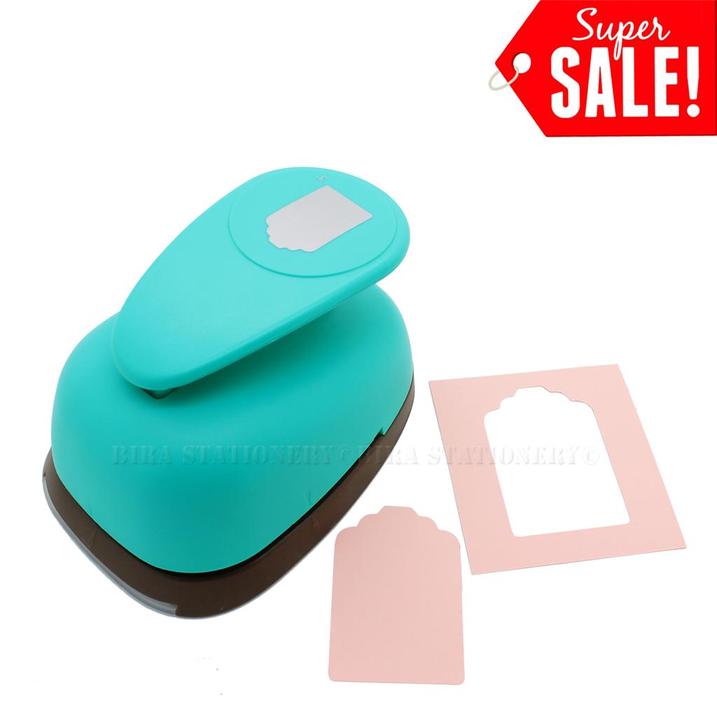3"inch XLarge Price Tag Shape Paper Craft Lever Punch Scrapbooking