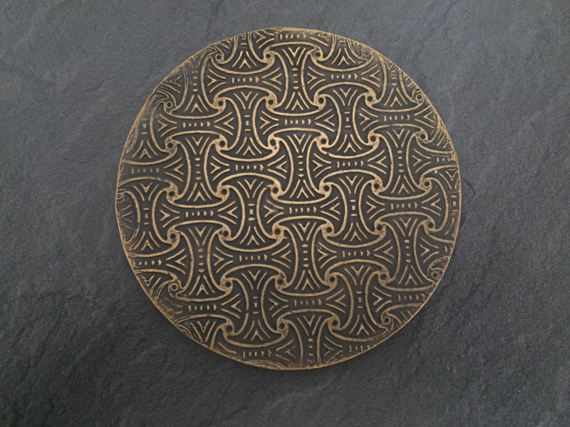 Brass Metal SheetEmbossed Squareor RoundDrinkcoasterssetof6