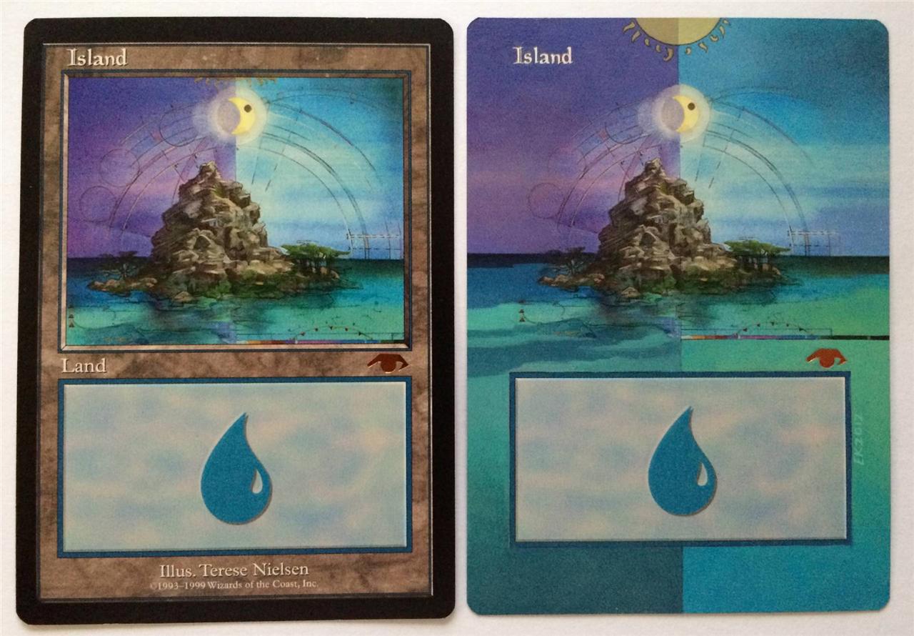 Eric Klug Altered Guru Land Set; Magic the Gathering; Unique & Exclusive