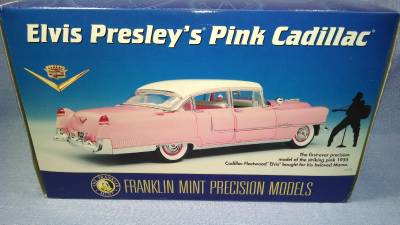 elvis pink cadillac toy car
