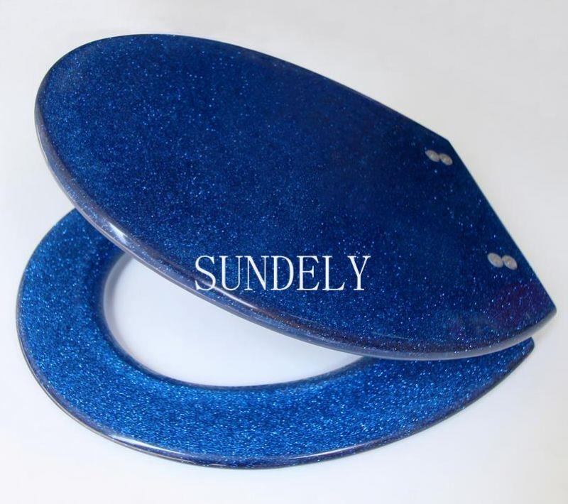 NEW! Glitter Blue sparkle resin toilet seat Sparkle Resin Bathroom eBay