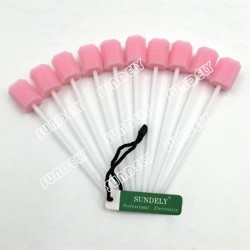 250 x HiQ Pink Oral Foam Swabs Mouth Cleansing Tooth Lollipop Swab
