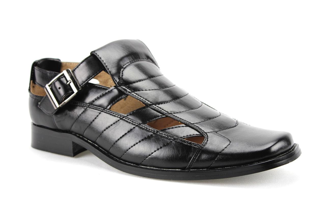 Mens-Fashion-Closed-Toe-Casual-Dress-Shoe-Sandals-w-Leather-Lining ...