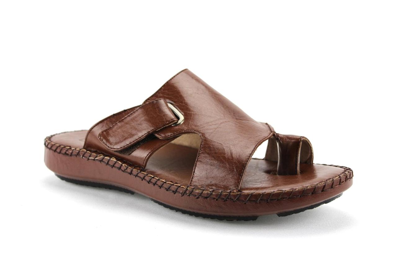 Mens Slip On Dress Comfort Fit Sandals w/Toe Loop and Adjustable Strap