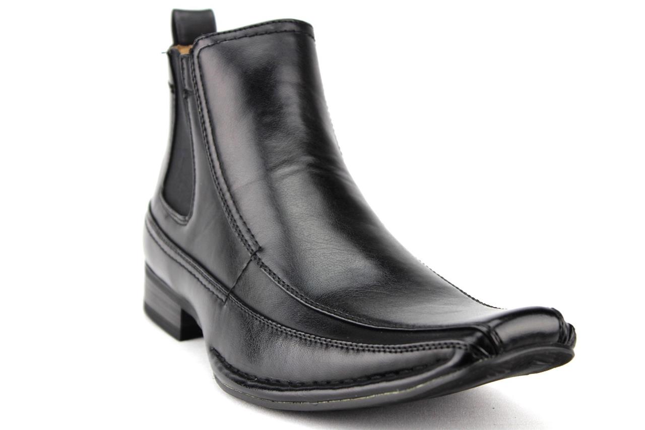 mens square toe casual boots