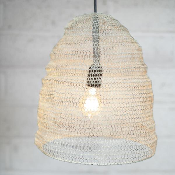 Metal Wire Mesh Pendant Light Lamp Shade Oval Industrial / Loft