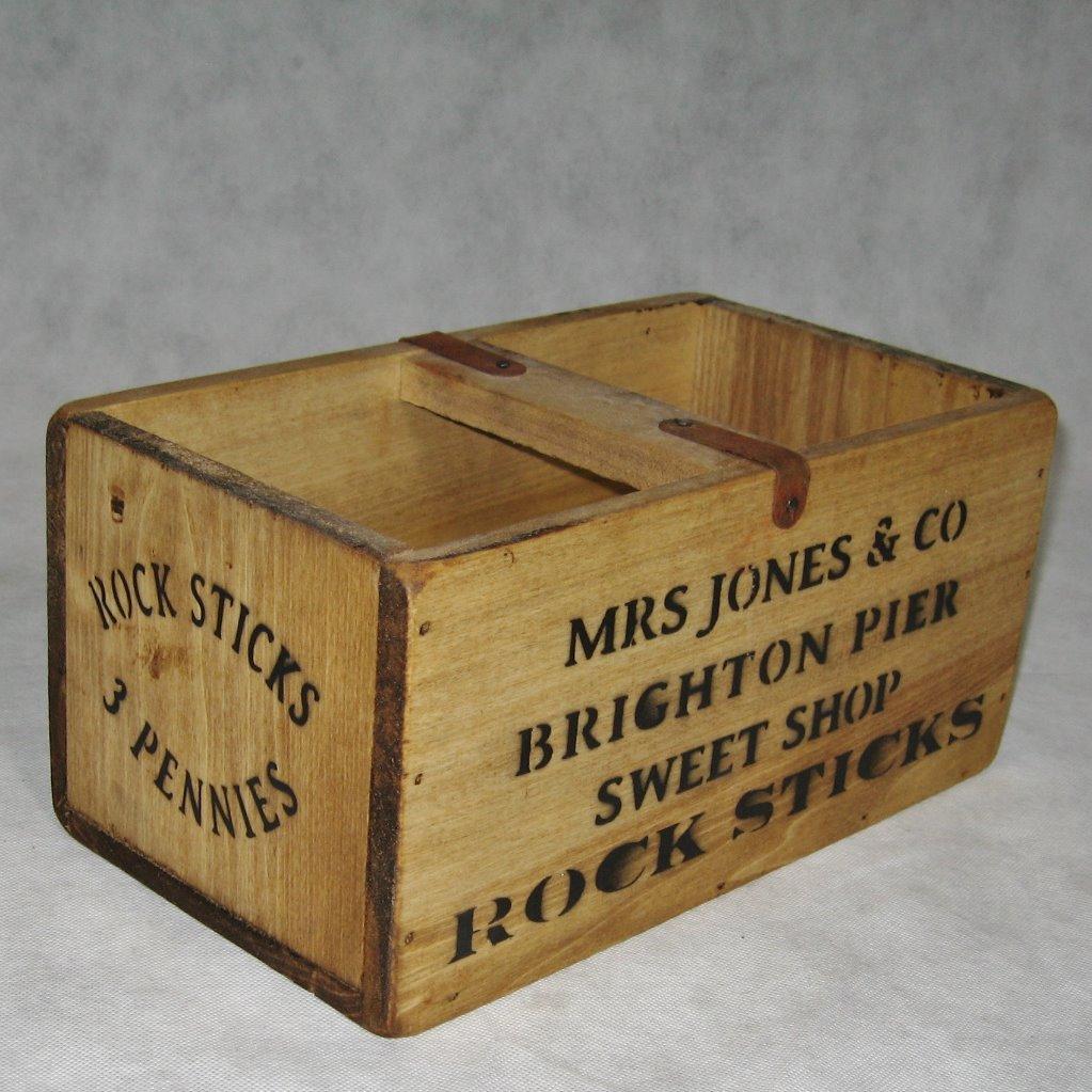 Rustic Wooden Boxes Crates Trugs Handmade Kitchen Storage Antique Vintage Style eBay