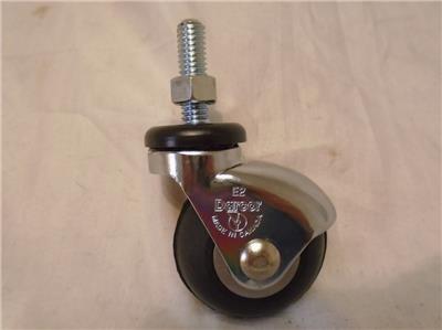 2" x 1" Threaded Stem Caster w Neoprene Wheel Darcor 125 lbs
