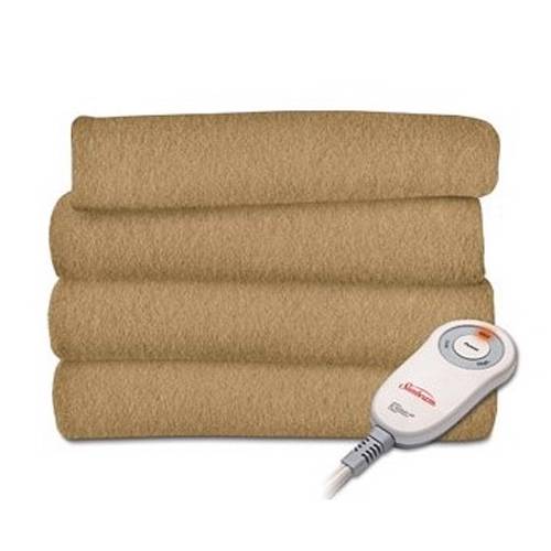 EXTRA SOFT Sunbeam Heated Throw Blanket Fleece Electric Assorted Colors