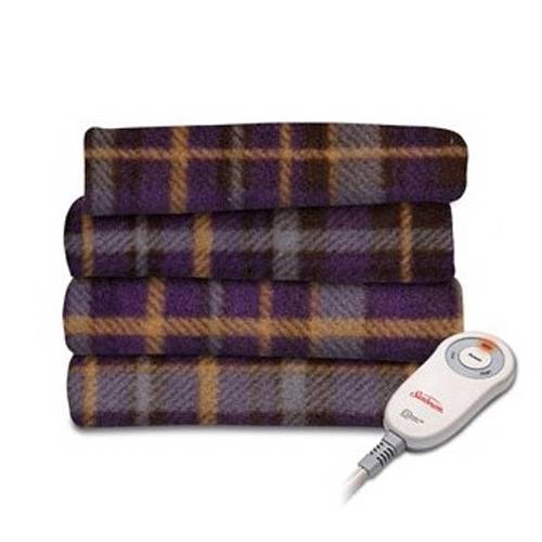 EXTRA SOFT Sunbeam Heated Throw Blanket Fleece Electric Assorted Colors