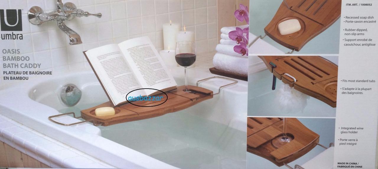 New Bathroom Bamboo Bath Caddy Tray Stainless Steel Book Wine We Accept Payments Through Paypal Only Items Will Be Posted The Same Day Payment Is Cleared Must Made Within 4 Days Of Purchase