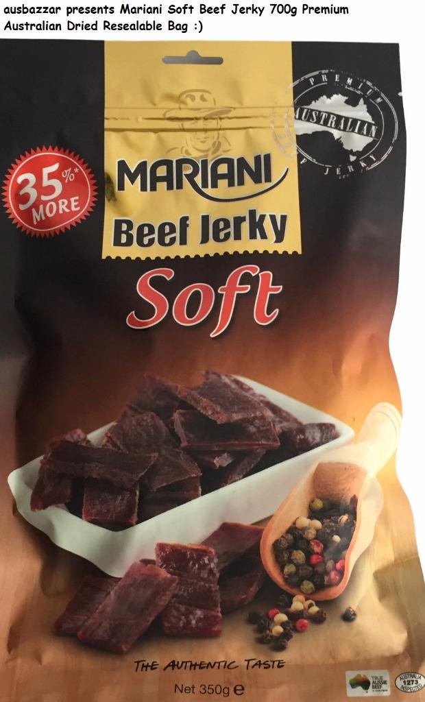 Mariani Soft Beef Jerky 700g Premium Australian Dried Resealable Bag