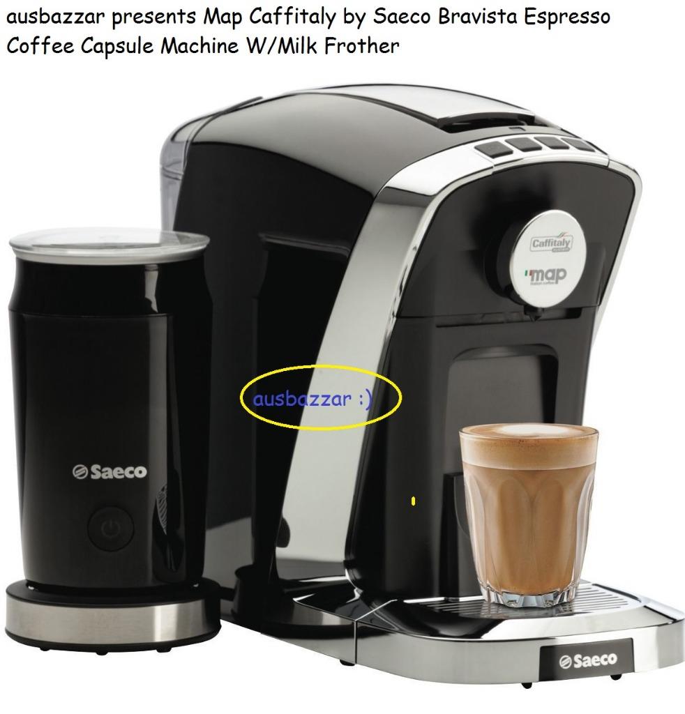 Map Caffitaly by Saeco Bravista Espresso Coffee Capsule Machine W/Milk
