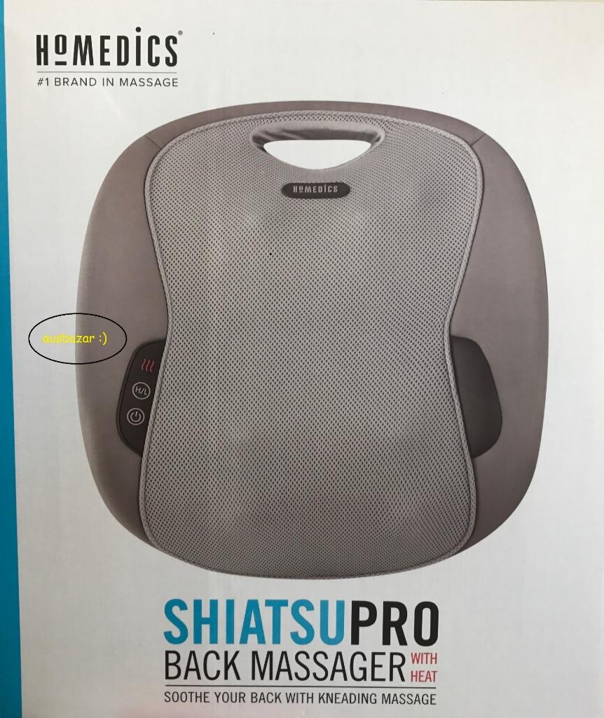 New Homedics Deep Kneading Shiatsu Pro Back Muscles Massager with Heat