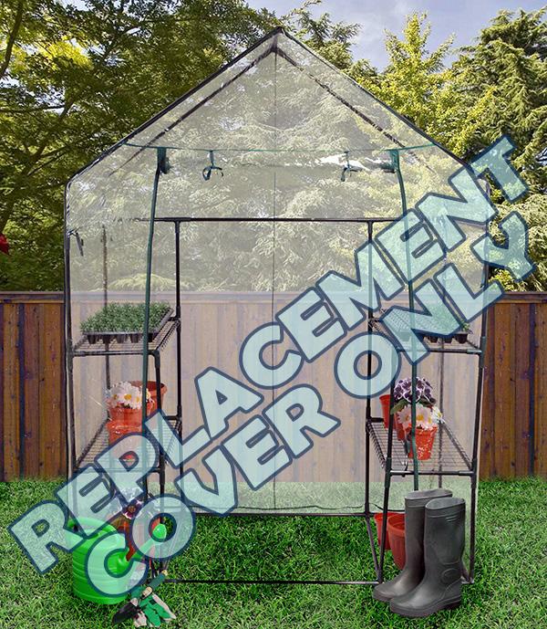 WALKIN GREENHOUSE REPLACEMENT SPARE COVER 143CMX73CMX195CM WALK IN