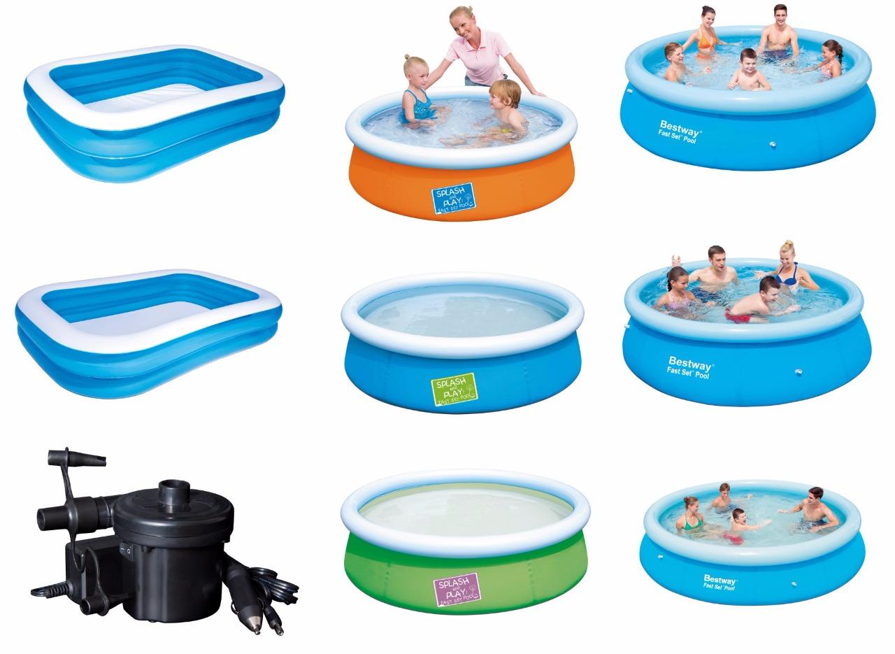 large rectangular paddling pool
