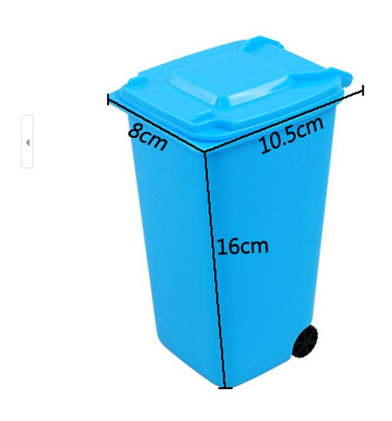 Mini Wheelie Bin Desk Office Desktop Stationery Organiser Pen Pencil