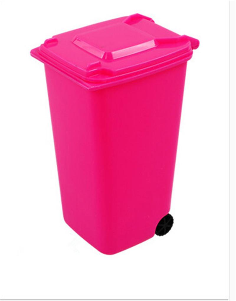 Mini Wheelie Bin Desk Office Desktop Stationery Organiser Pen Pencil