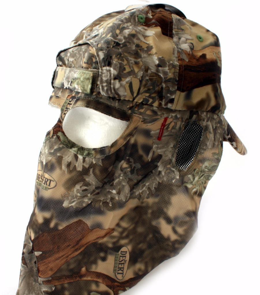 King's Camo Desert Shadow Quik Camo Bow Hunting Hat Face Mask Game Face