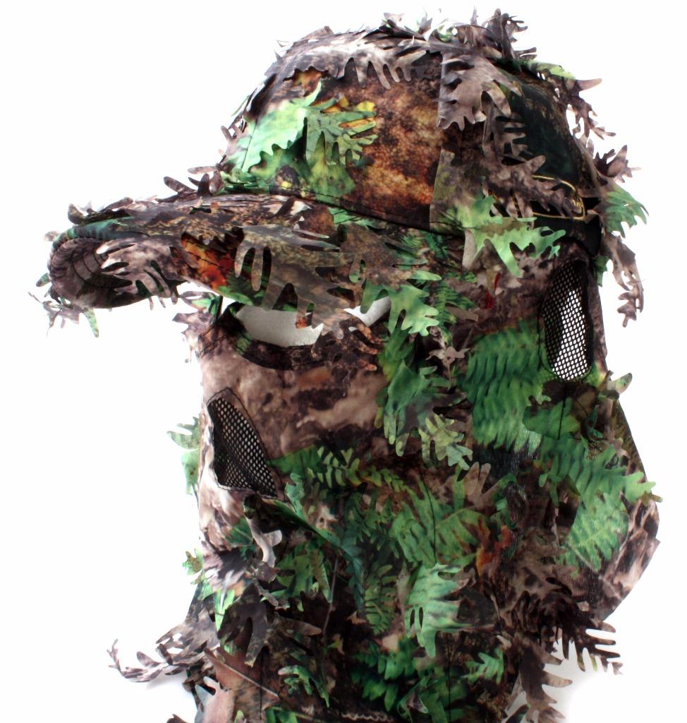 Kloak 3D Leafy Ghilly Hat Face Mask Quik Camo Gun Hunter Turkey Game