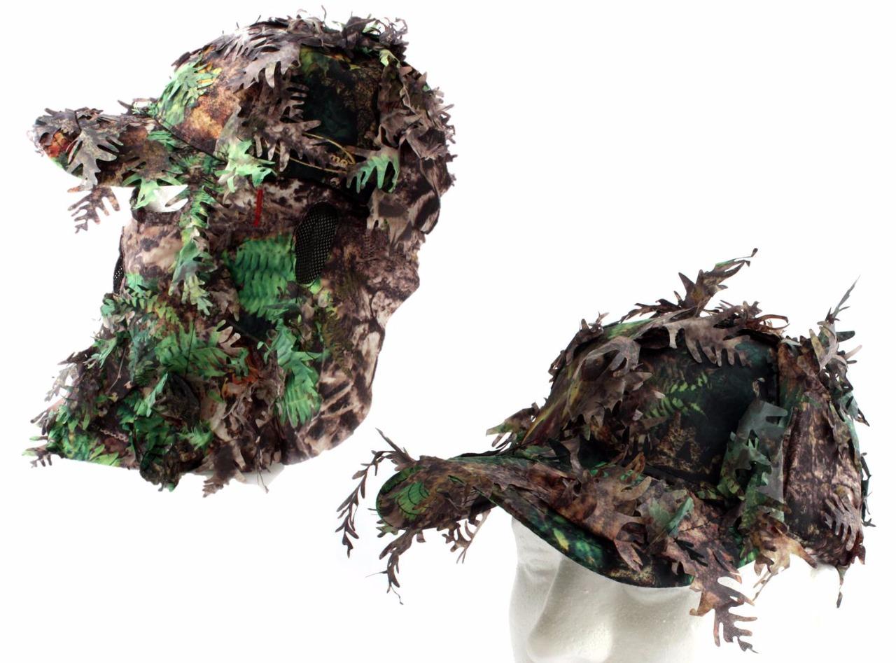 Kloak 3D Leafy Ghilly Hat Face Mask Quik Camo Gun Hunter Turkey Game