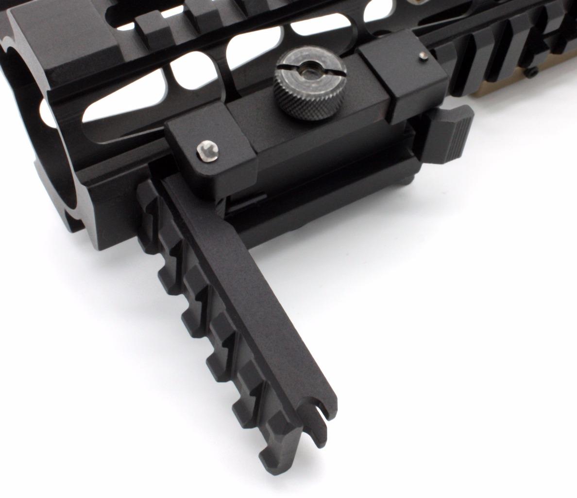 Folding 5 Slot Picatinny Weaver Accessory Rail Mount QD Lever Folding