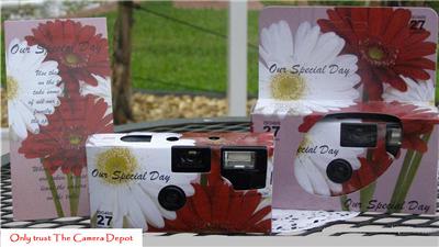 30 daisy DISPOSABLE WEDDING CAMERAS FAVORS free US ship
