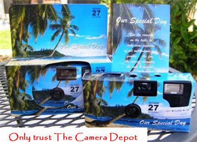 30 beach paradise DISPOSABLE WEDDING CAMERAS free ship!