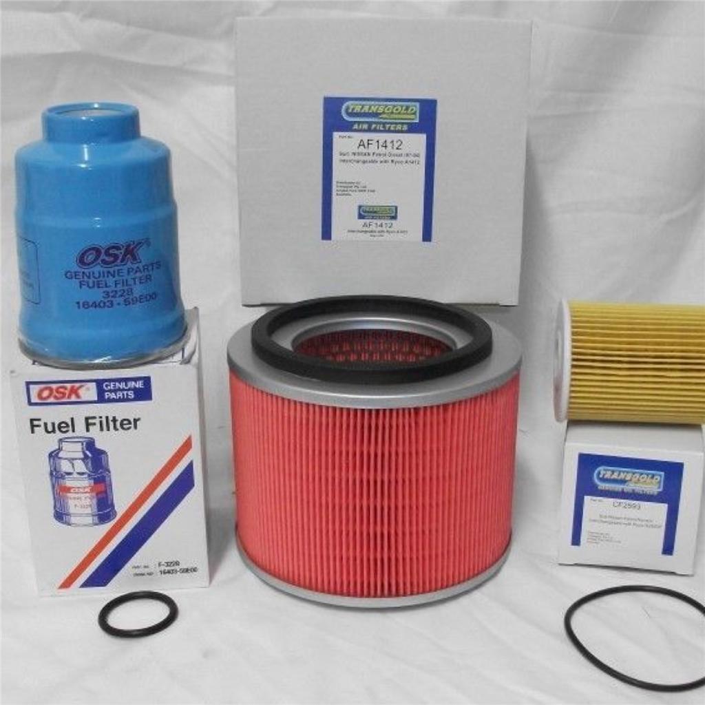 NISSAN PATROL GU 3.0 TURBO DIESEL ZD30 oil air fuel Filter Service kit 00 2008 eBay