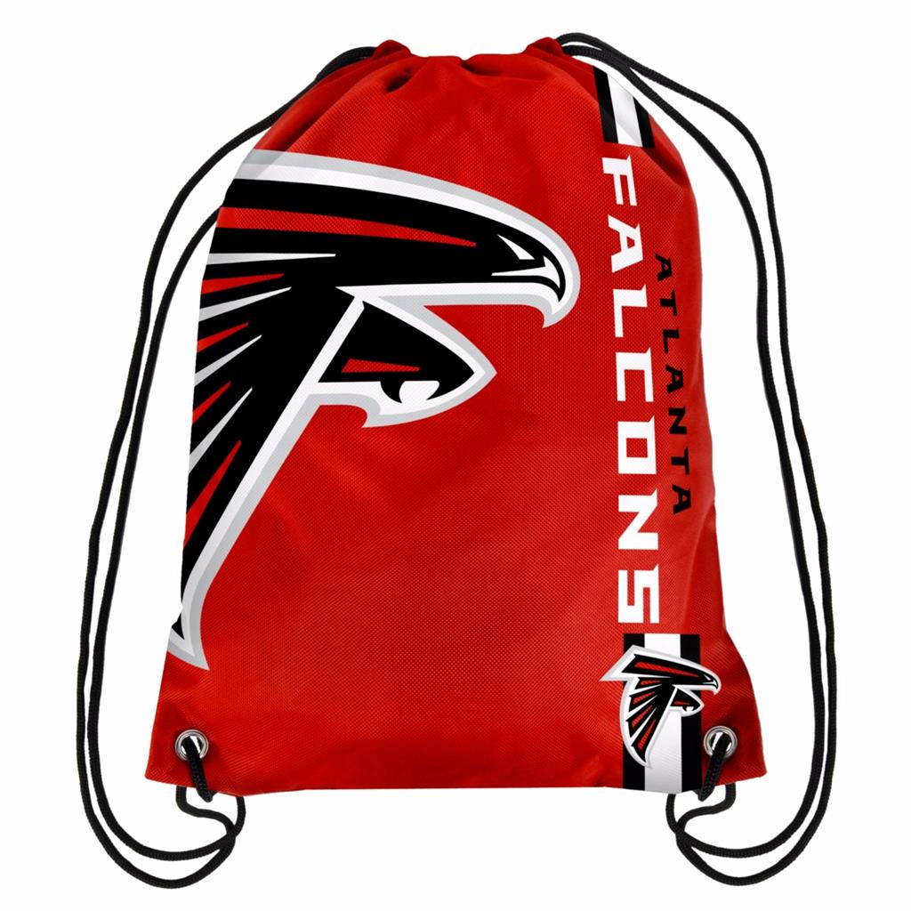 NFL Football Team Logo Stripe Drawstring Backpack Gym Back Pack Bag