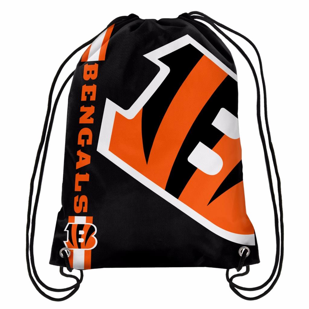 NFL Football Team Logo Stripe Drawstring Backpack Gym Back Pack Bag
