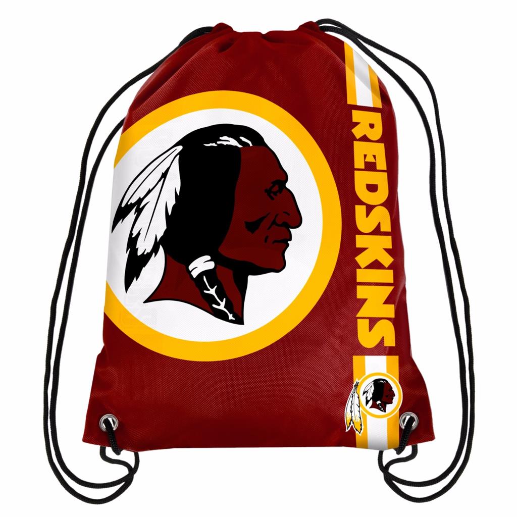 NFL Football Team Logo Stripe Drawstring Backpack Gym Back Pack Bag