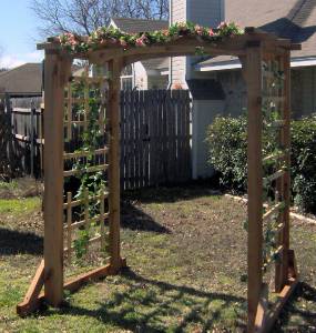 ft arbor pergola cedar arch tall extra wide wood garden