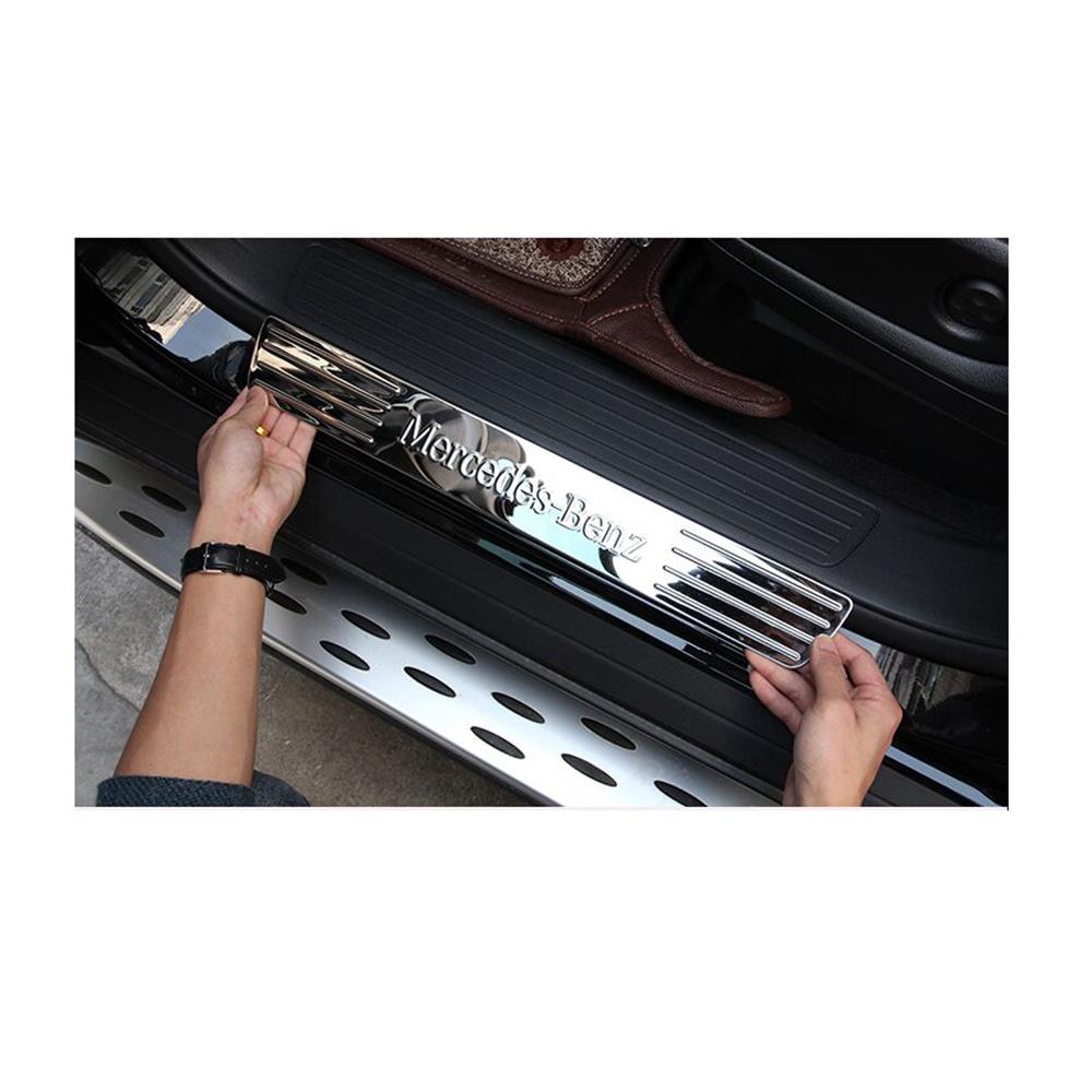 Pack 4x Door Sill Scuff Plate Guards for MercedesBenz ML W166 20122015 eBay