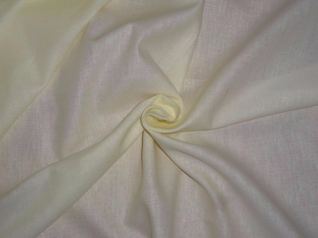 LINEN/ COTTON /LYOCELL FABRIC 58 INCH WIDE YELLOW COLOR