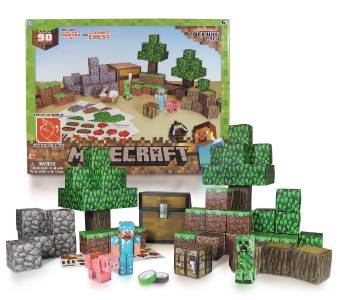 Overworld Papercraft overworld papercraft Steve  minecraft Playset Set Pieces  set  Deluxe deluxe 90 Over Minecraft