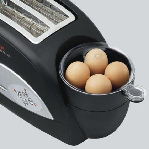Tefal TT550015 Toast N Egg Two Slice Toaster and Poached Egg Maker