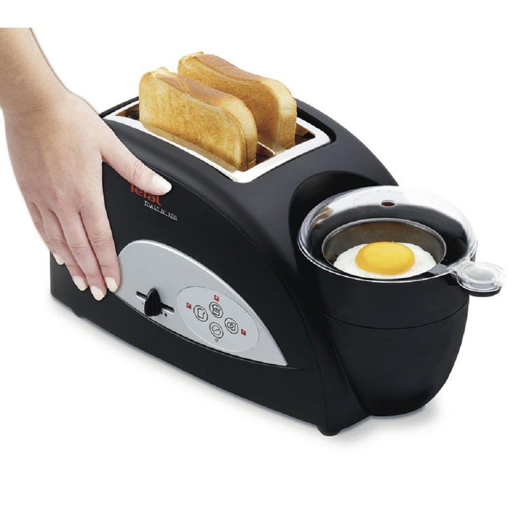 Tefal TT550015 Toast N Egg Two Slice Toaster and Poached Egg Maker
