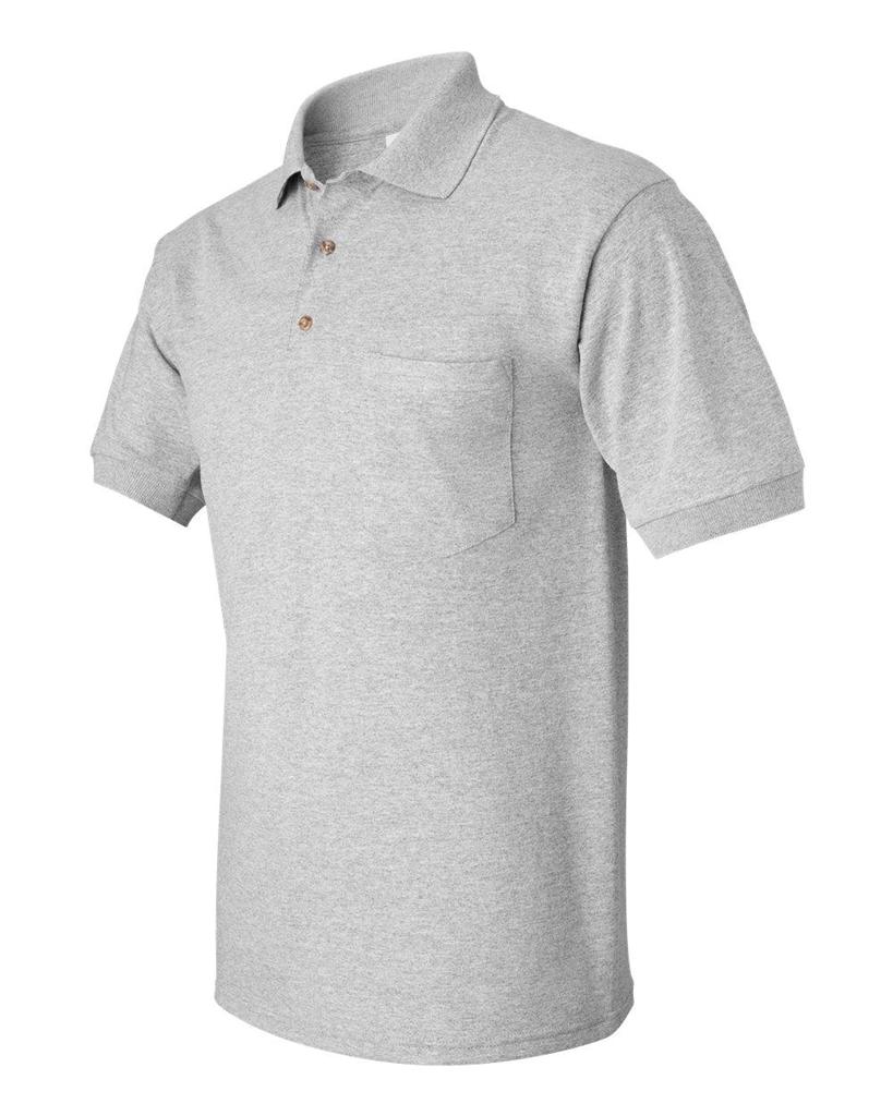 Gildan DryBlend Jersey Knit Short Sleeve Polo Shirt with Pocket Size S