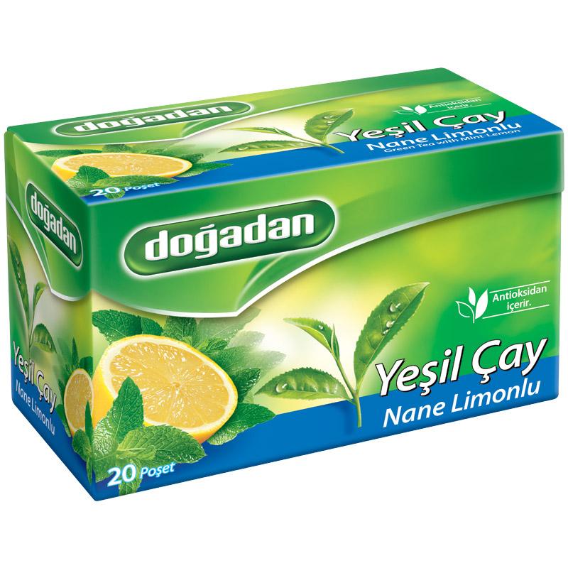 Turkish Dogadan Green Tea Ginkgo Chai Acaiberry Jasmine Mint Lemon ...