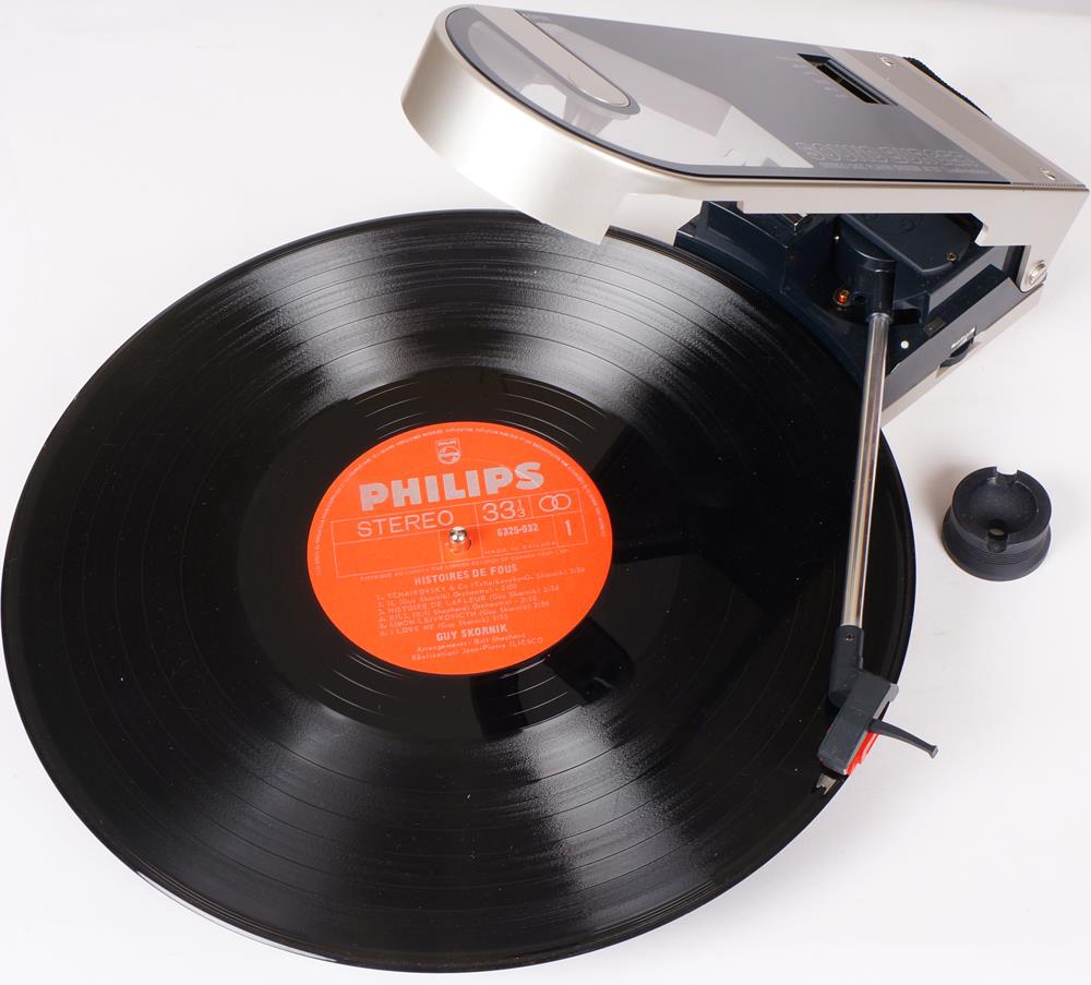 Vintage Audio Technica Sound Burger Portable Turntable AT727 Disc