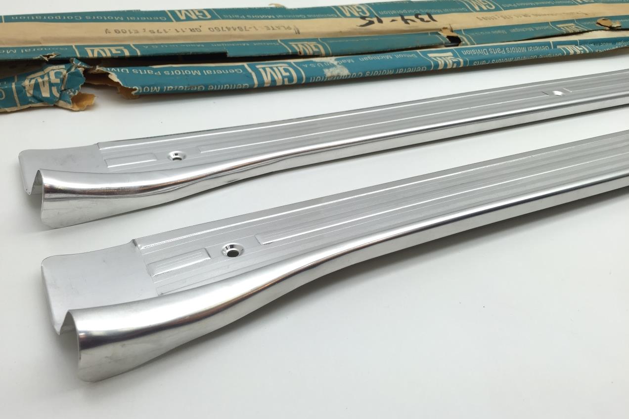 NOS 67 68 69 CAMARO FIREBIRD TRANS AM RIVETED SILL PLATES TRIM Z28 L78 L89 COPO eBay