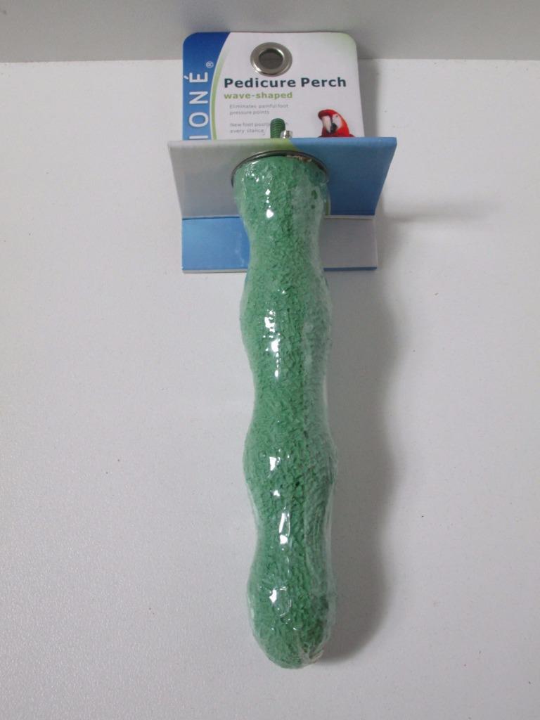 Bird parrot cement concrete pedicure wave perch toy TRIM BEAK NAILS