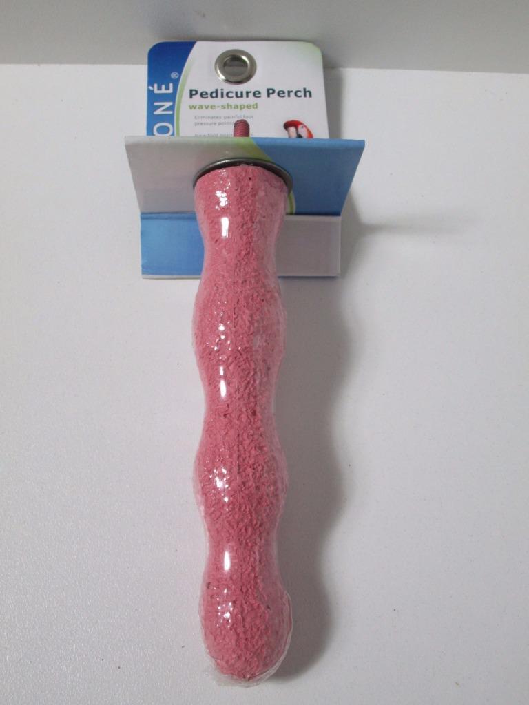 Bird parrot cement concrete pedicure wave perch toy TRIM BEAK NAILS
