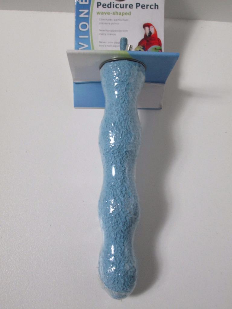 Bird parrot cement concrete pedicure wave perch toy TRIM BEAK NAILS