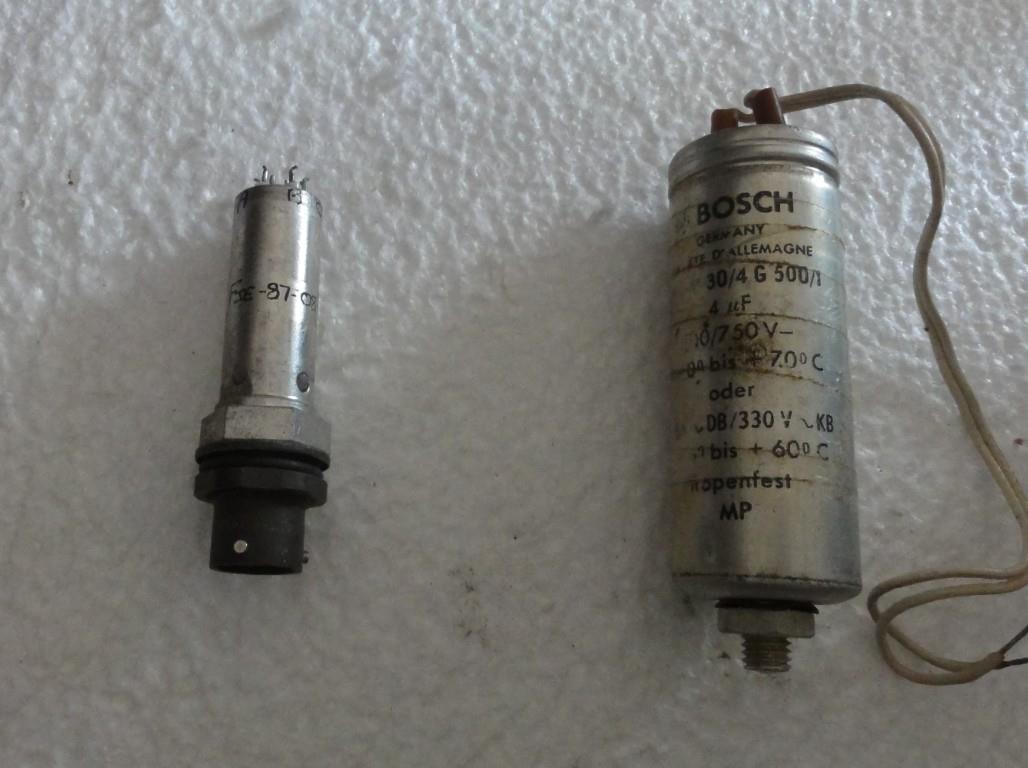 Vintage ELKOS,aluminium CAPACITOR,mp,Kondensatoren,BOSCH,frako