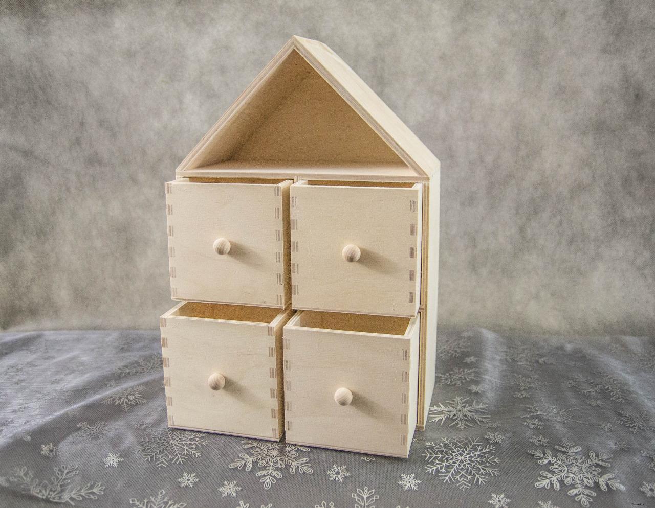 Universal haus schubladenbox schmuckbox holzbox aufbewahrung ...